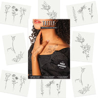 Tattly - Fine Florals Tattoo Set