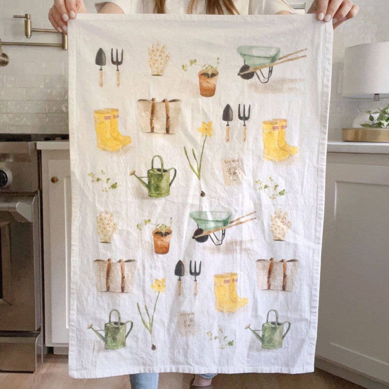 emily lex studio - gardening tea towel