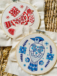Hook, Line & Tinker - Blue Jay Embroidery Kit