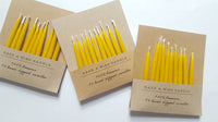 Five Bees Yard - Birthday Beeswax Candles | Birthday Candles | Cake Candle
