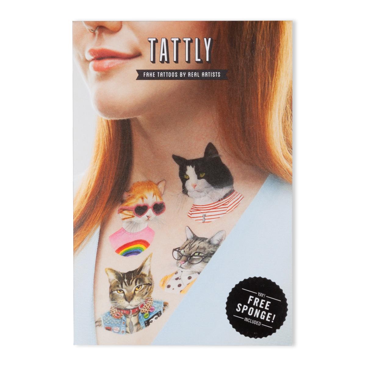 Tattly - Cat Club Tattoo Set