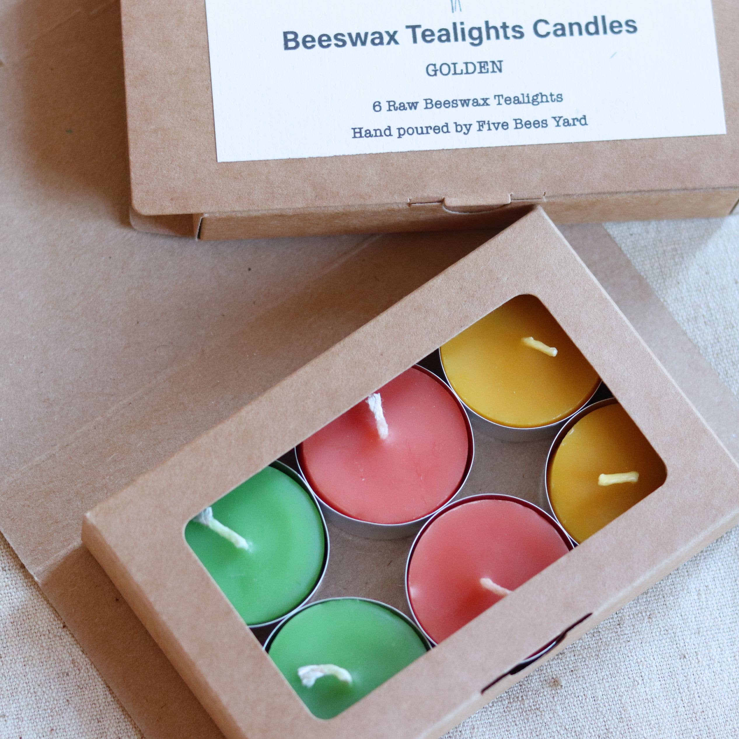 Five Bees Yard - Colourful Set of Eco Friendly Candles - Thumbnail 4