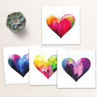 Susannah Bleasby Art - Love Colourfully Art Card | Love heart | Valentine Card