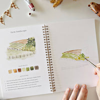 emily lex studio - Farm watercolor workbook
