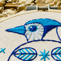 Hook, Line & Tinker - Blue Jay Embroidery Kit