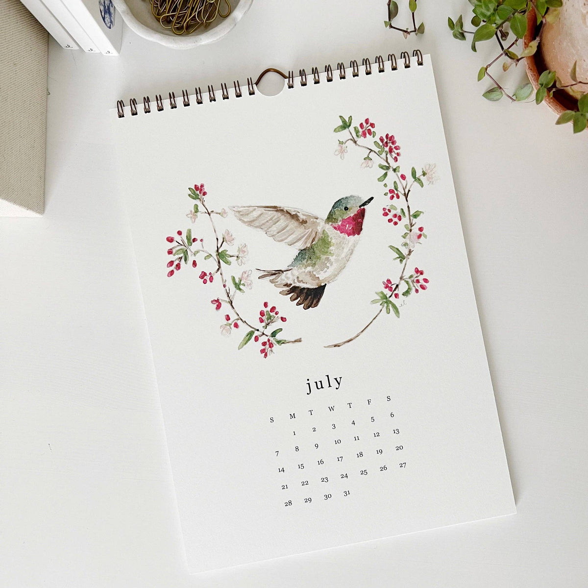 emily lex studio - 2024 birds & branches wall calendar