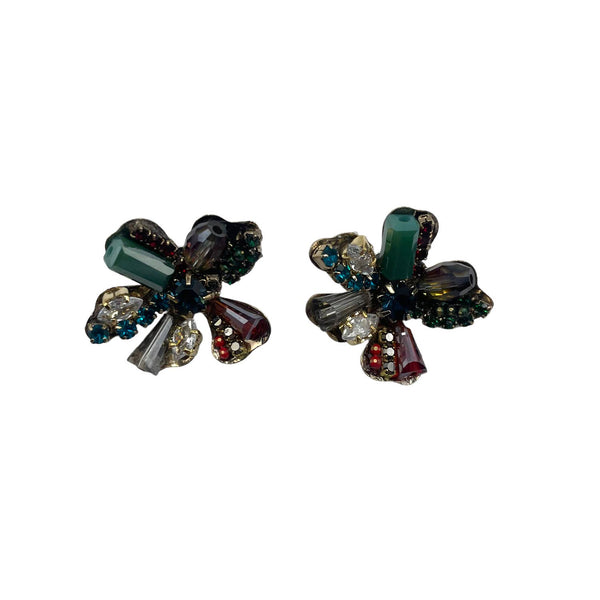 Sixton London - Rich floral bouquet earrings