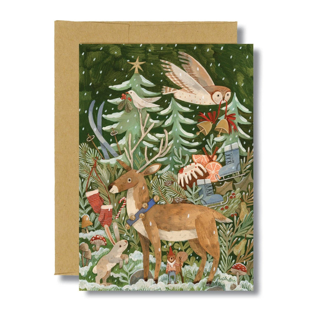 Canyon & Cove Art - Woodland Christmas Card