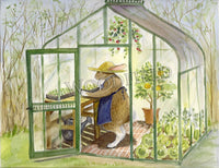 Woodfield Press - Greenhouse Rabbit Notecard