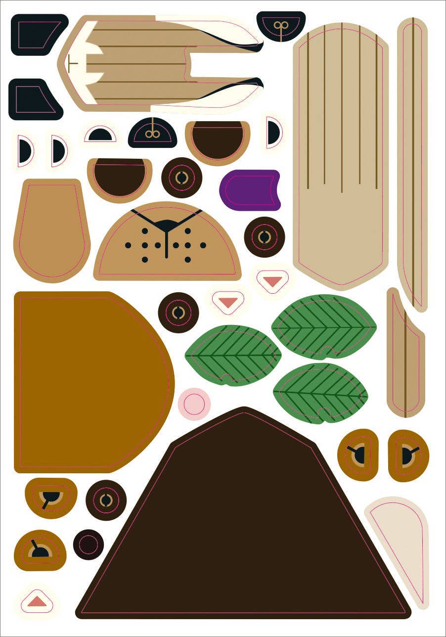 Charley Harper's Sticky Critters, Volume 2: Animal Sticker Set