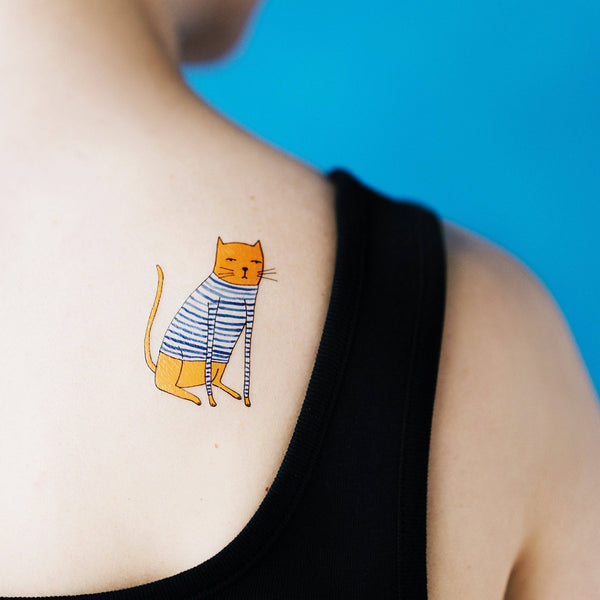 Tattly - Sweater Cat Tattoo Pair