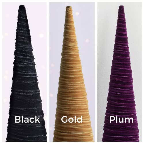 Your Heart's Content - Cones Velvet Small, Elegant Bookshelf, Christmas 2025 Tree