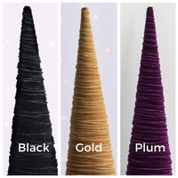 Your Heart's Content - Cones Velvet Extra Large, Christmas 2025 Tree Decor, Mantel