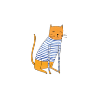 Tattly - Sweater Cat Tattoo Pair