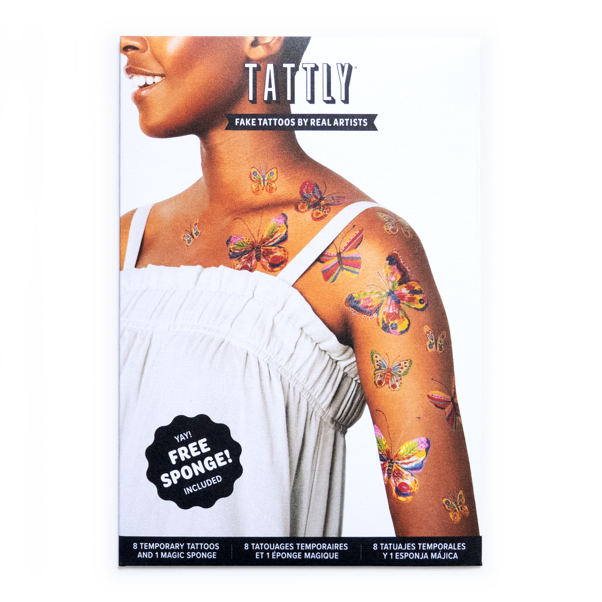 Tattly - Fluttering Colors Tattoo Set