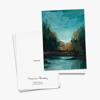 Susannah Bleasby Art - Misty Forest Painting | Fine Art Greeting Card | Art Card