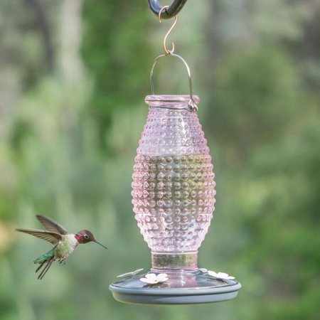 Vintage Hobnail Hummingbird Feeder