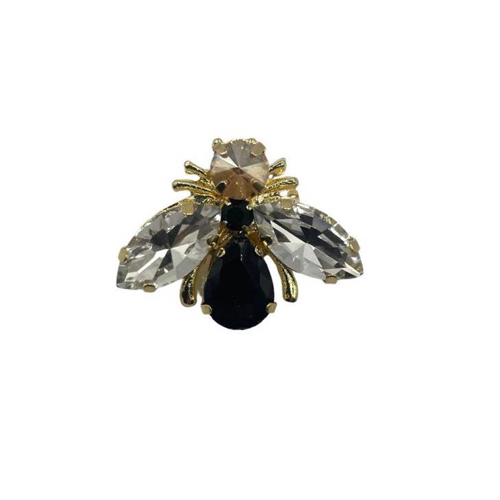 Black Luna Bee Pin