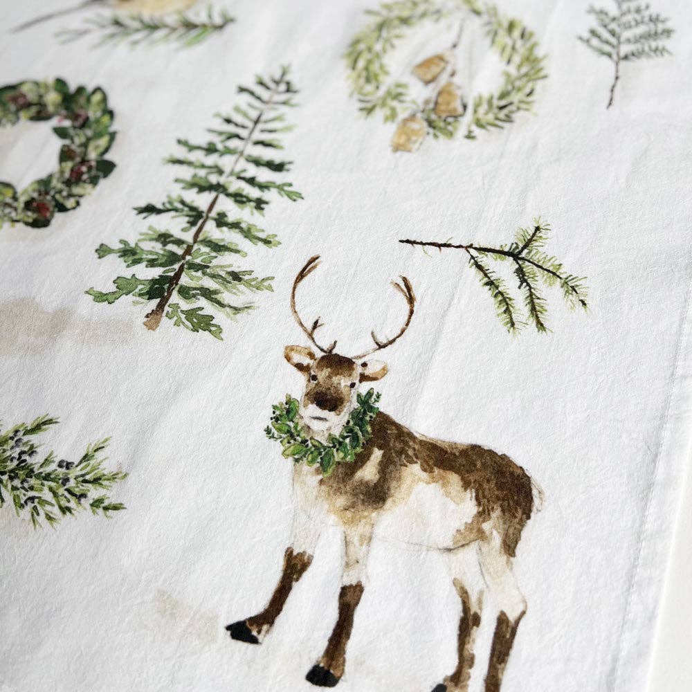 emily lex studio - Evergreen christmas tea towel