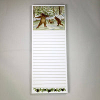 Woodfield Press - Skating Bears Magnetic Notepad