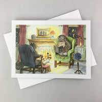 Woodfield Press - Evening at Owl's Notecard