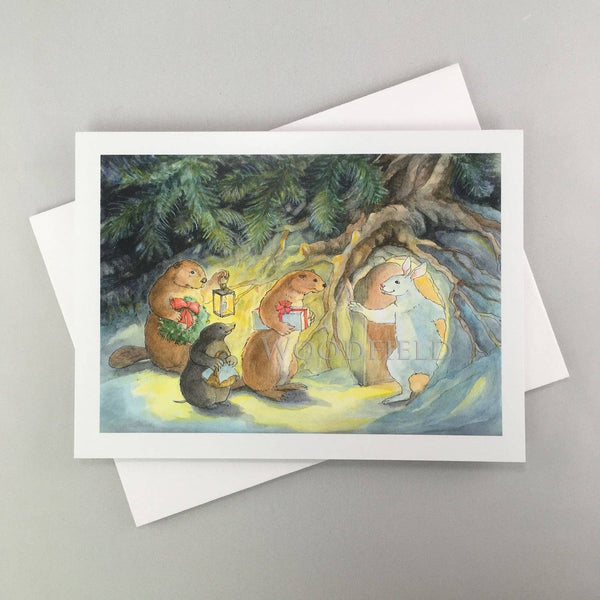 Yuletide Friends Notecard