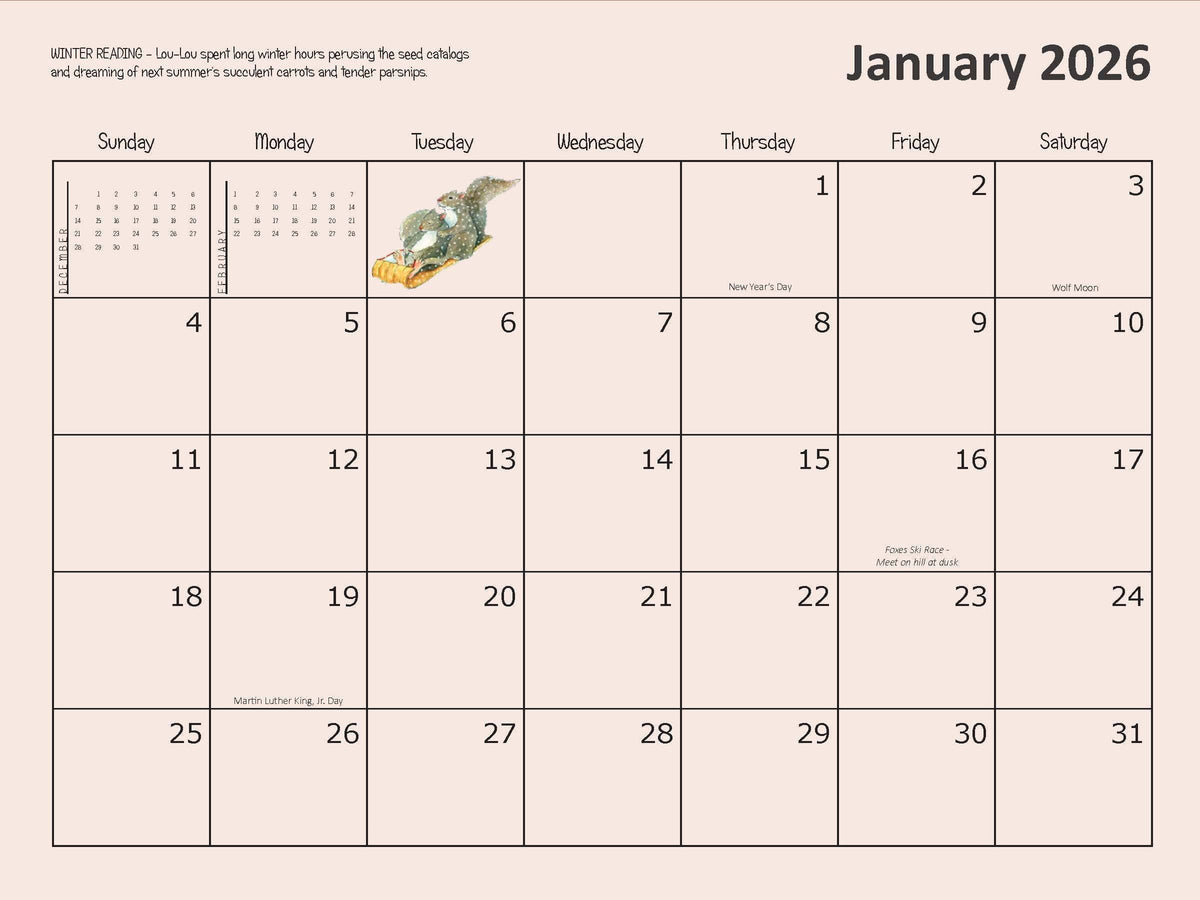 Woodfield Press - 12-Month Wall Calendar (2026)