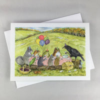 Crow's Toast Notecard