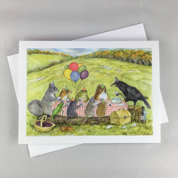 Crow's Toast Notecard