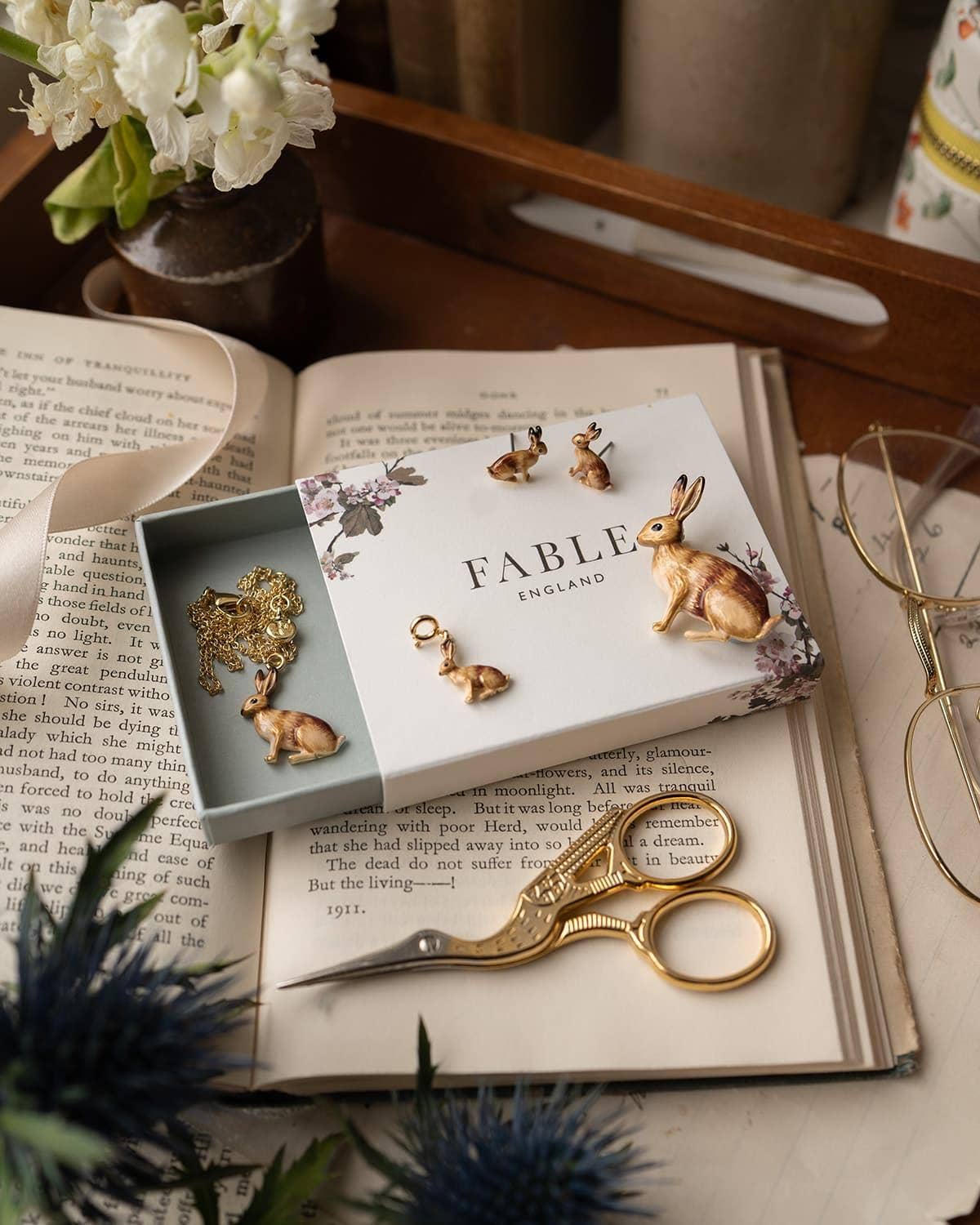 Fable England - Rabbit Stud Earrings