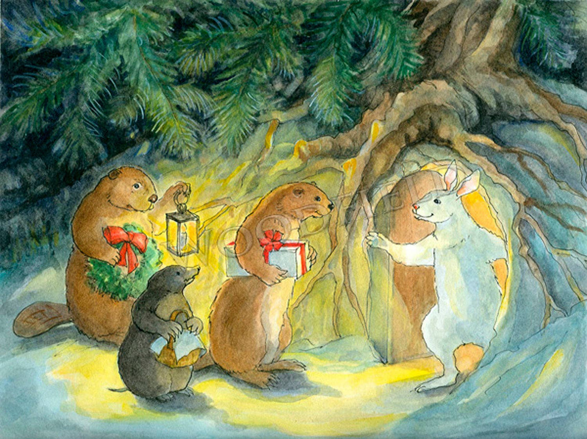 Yuletide Friends Notecard