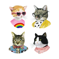 Tattly - Cat Club Tattoo Set