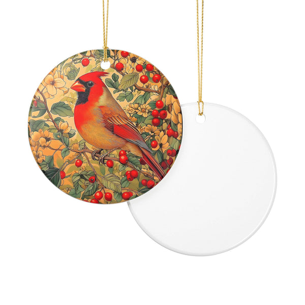 Cardinal Ceramic Ornament