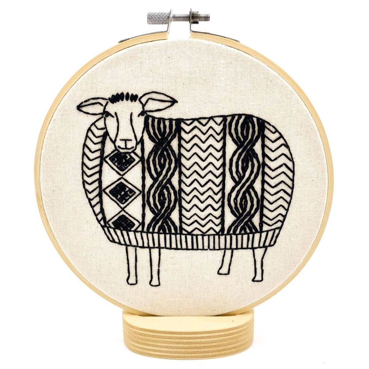 Hook, Line & Tinker - Sweater Weather Sheep Embroidery Kit