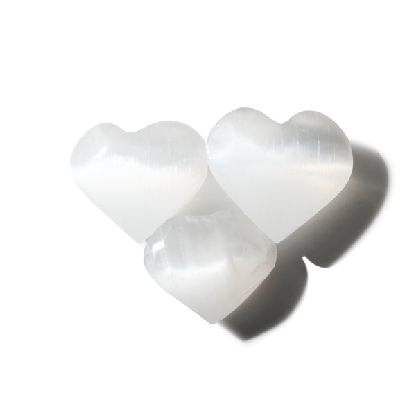 Selenite Hearts