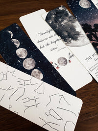 Stephanie Hathaway Designs - Moon Bookmarks Pack, Set of 6 Bookmarks