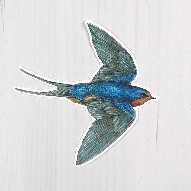 Barn Swallow Matte Vinyl Sticker