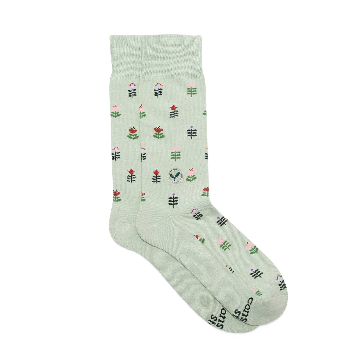 Conscious Step - Socks that Plant Trees (Green Tulips)