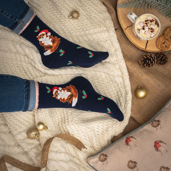 Wrendale Socks - Festive Fox