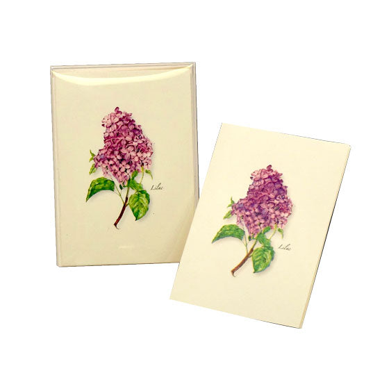 Lilac Boxed Notecards