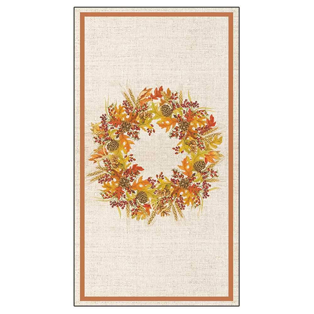 Harvest Wreath Guest Towel Napkins