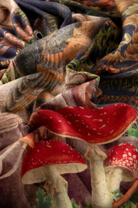 Wild Woodland Owl Print Lux Scarf