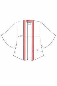 Kimono Jacket - China Blue Blooms