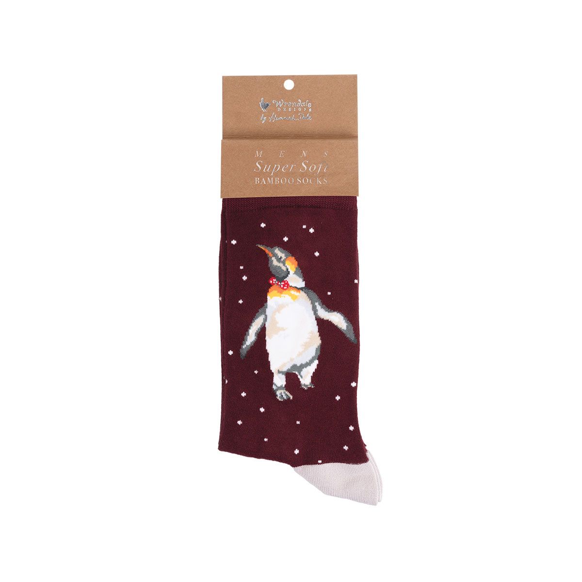 Wrendale Christmas Mens King Penguin Socks