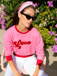 Shiraleah "Love" Sweatshirt - Pink & Red