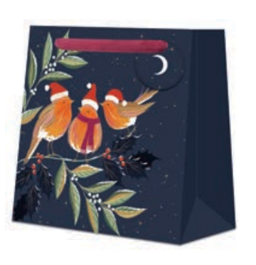 Robin Chorus Midnight Gift Bag - Medium