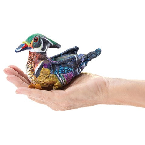 Folkmanis - Mini Wood Duck Finger Puppet