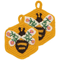 Crochet Bee Garden Scouring Sponges Set of 2