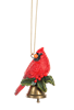 Bird on Bell Ornaments
