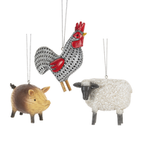 Farm Animal Ornaments